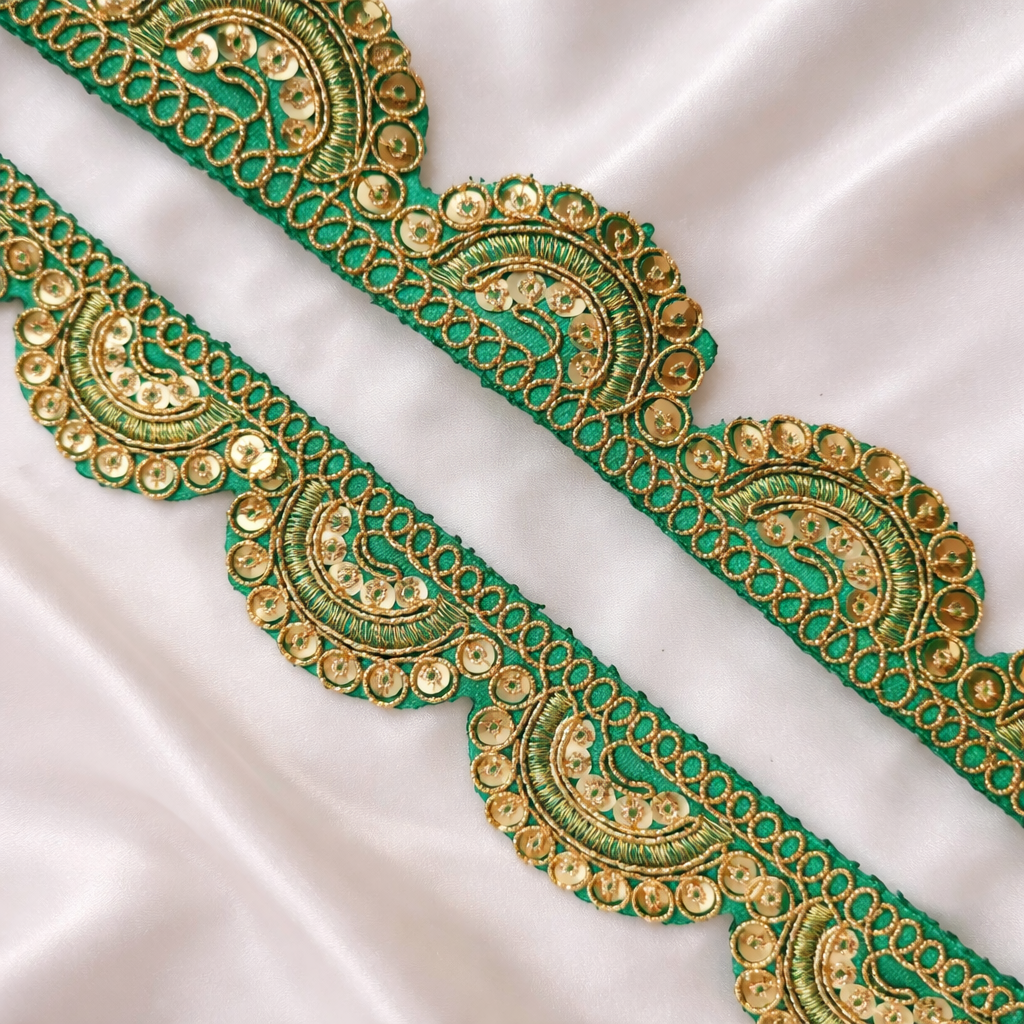 Sequin Half-Moon Lace