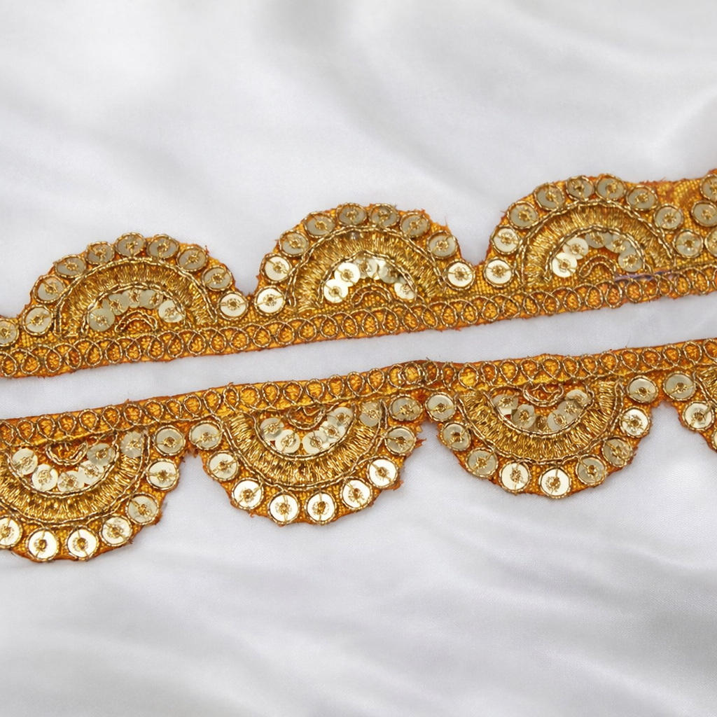 Sequin Half-Moon Lace