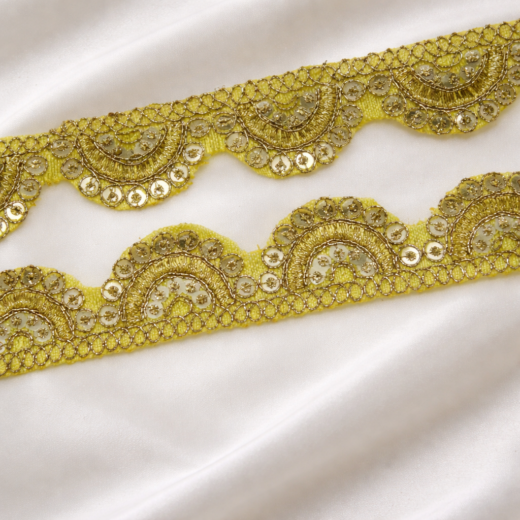 Sequin Half-Moon Lace