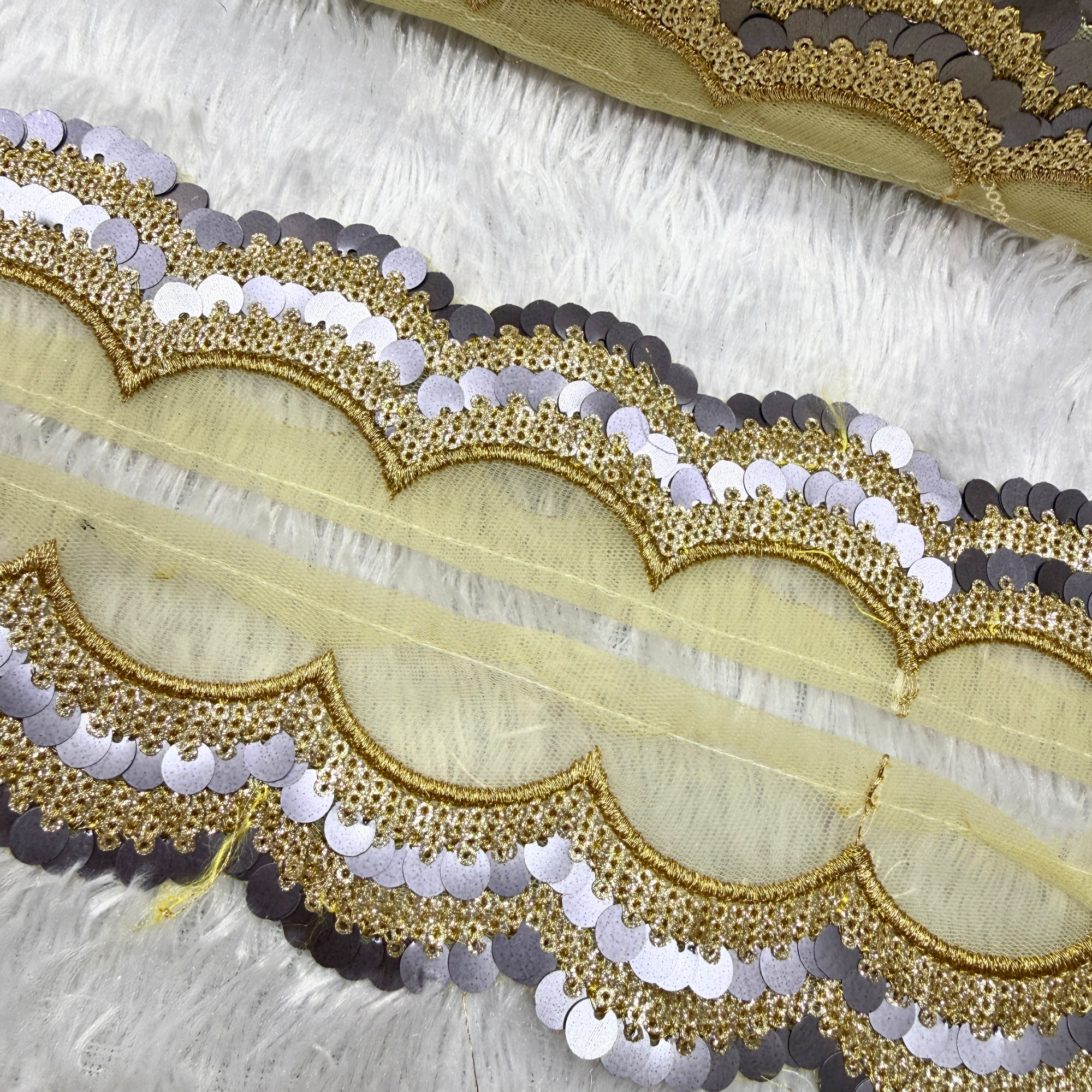 Sequin Coin-Shaped Trim