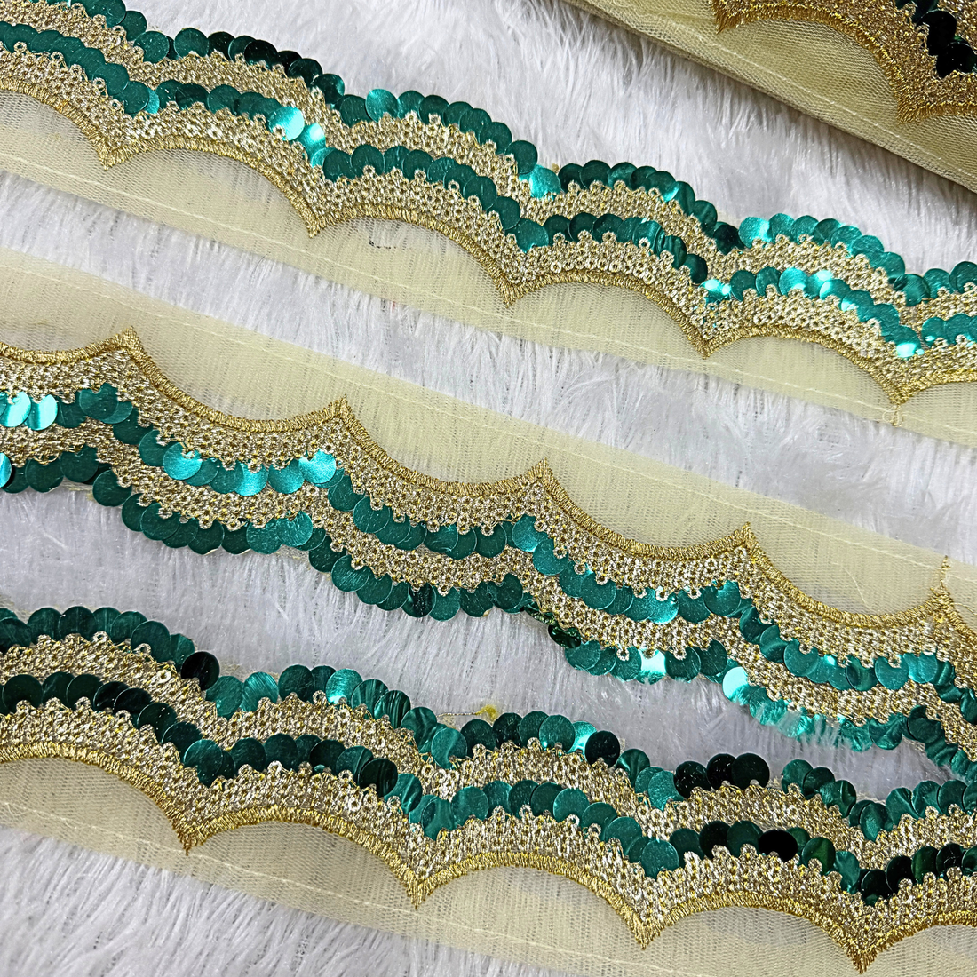 Sequin Coin-Shaped Trim