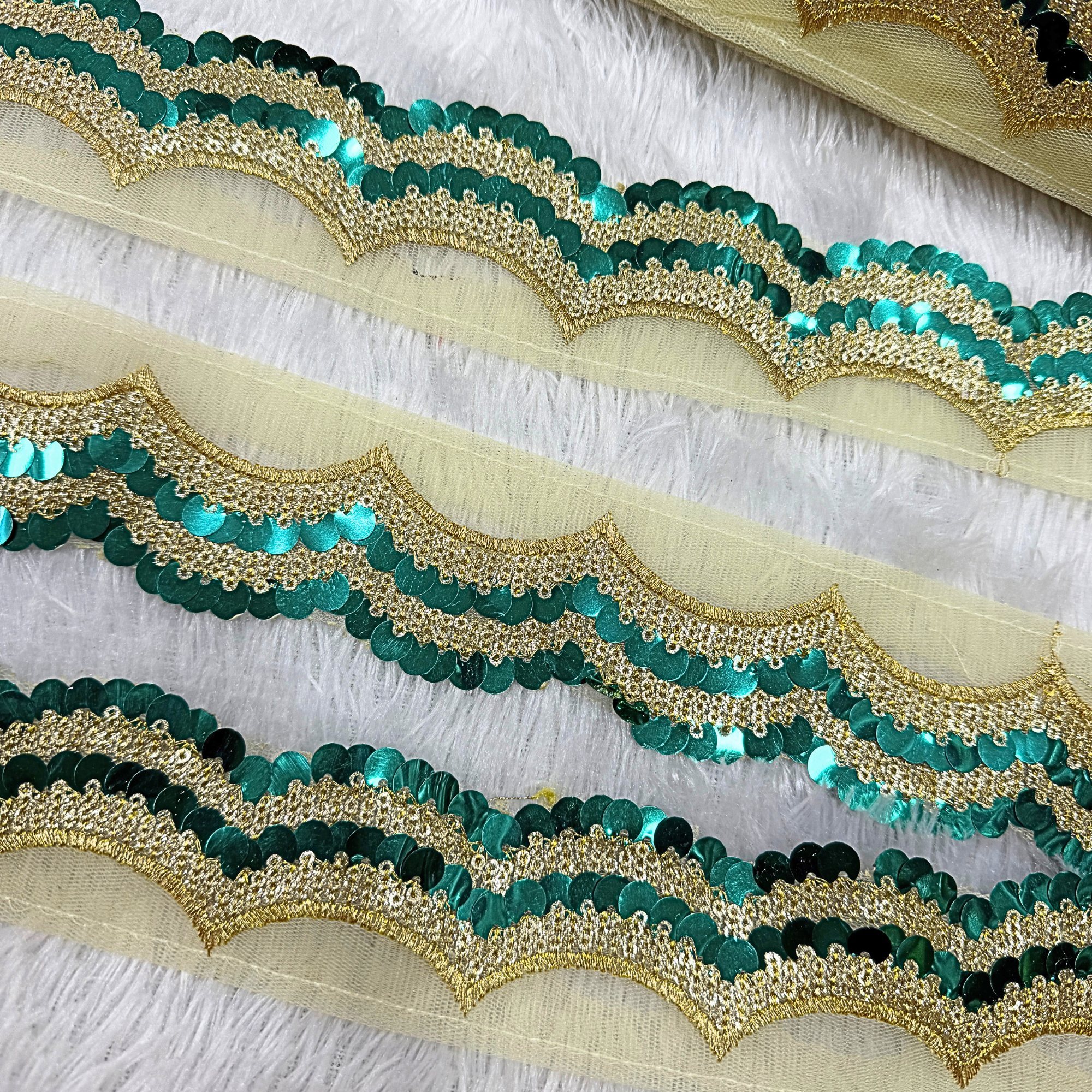 Sequin Coin-Shaped Trim