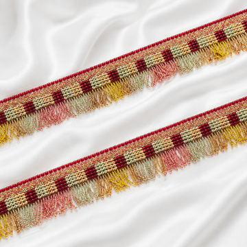 Handcrafted Beaded Fringe Lace Border for Festive & Designer Wear