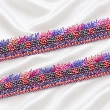 Handcrafted Beaded Fringe Lace Border for Festive & Designer Wear