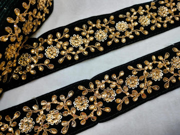 Black Fancy Zari Work