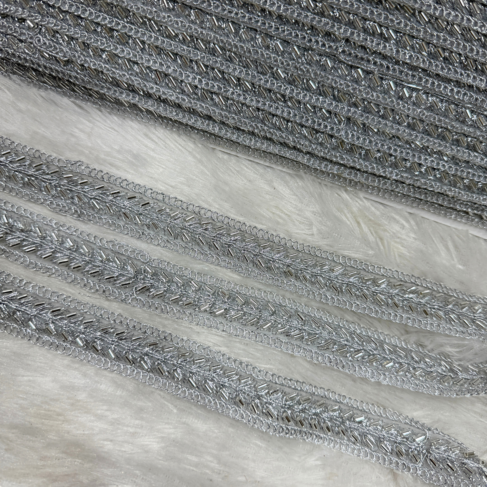 Cutdana Beaded Embroidered Lace Trim