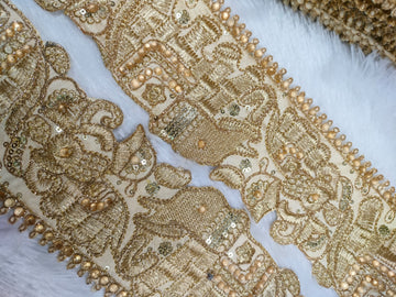 Beige Elephant Thread Trim