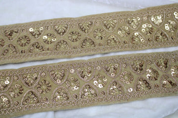 Beige Fancy Zari Trim