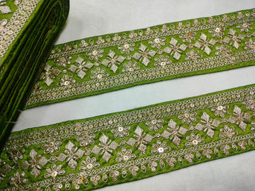 Green Fancy Embellished Trim