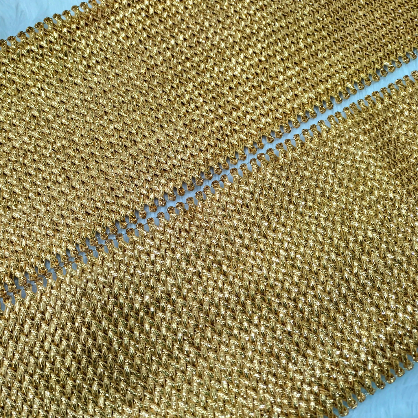 Golden Zari Trim Exquisite Metallic Borders