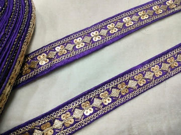 Voilet Fancy Embellished Trim