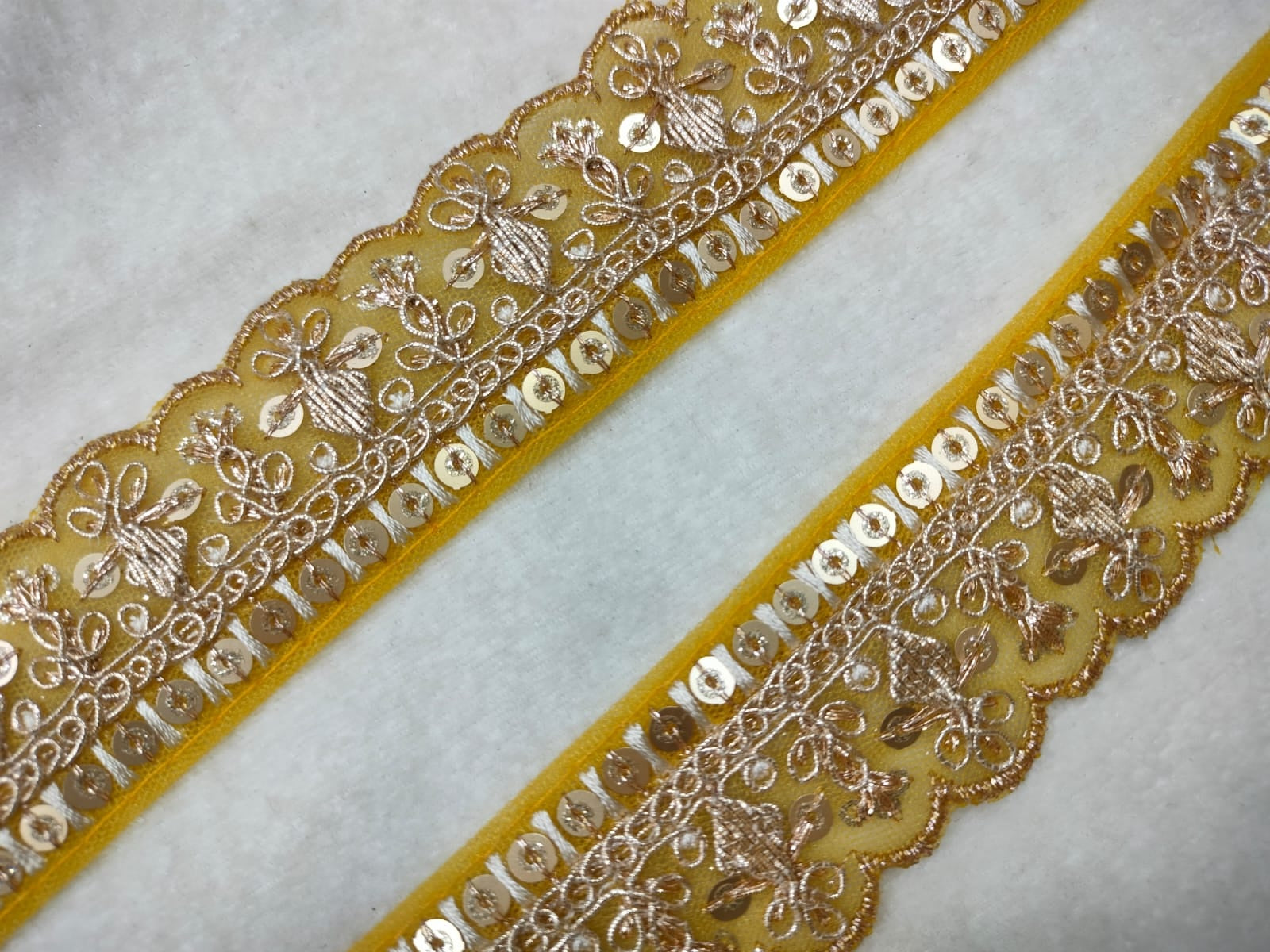 Yellow Fancy Zari Trim