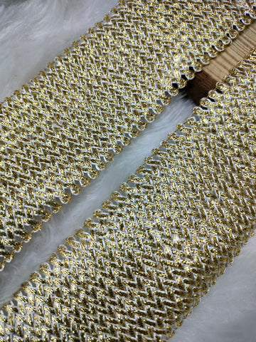 Water Gold Fancy Embroidery Trim