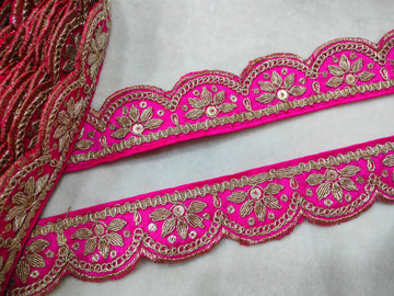 Pink Fancy Scalloped Trim