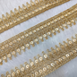 Golden Sequin Zari Elegant Trim