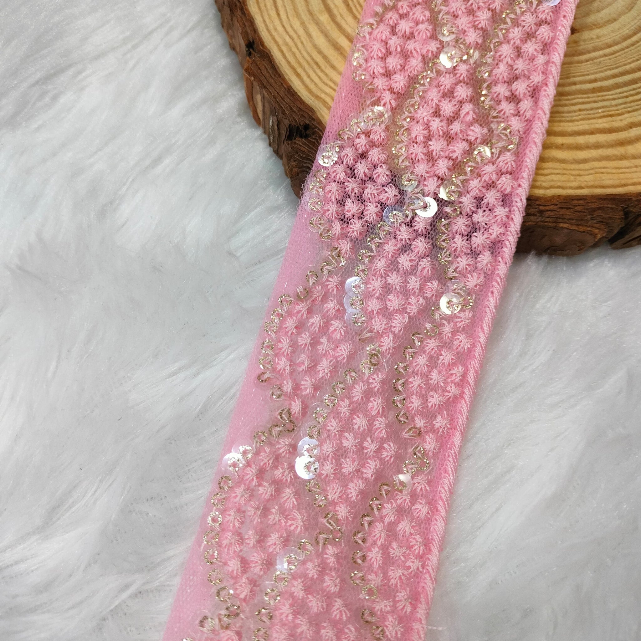 Pink Fancy Threadwork Trim