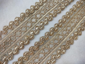 Light Gold Fancy Embellished Trim