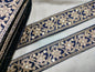 Navy Blue Fancy Sequin Work Trim