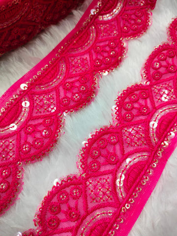 Pink Fancy Threadwork Trim