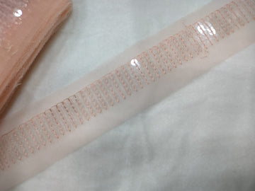 Peach Fancy Sequin Work Trim