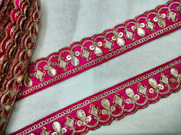 Blush Pink Fancy Embellished Trim