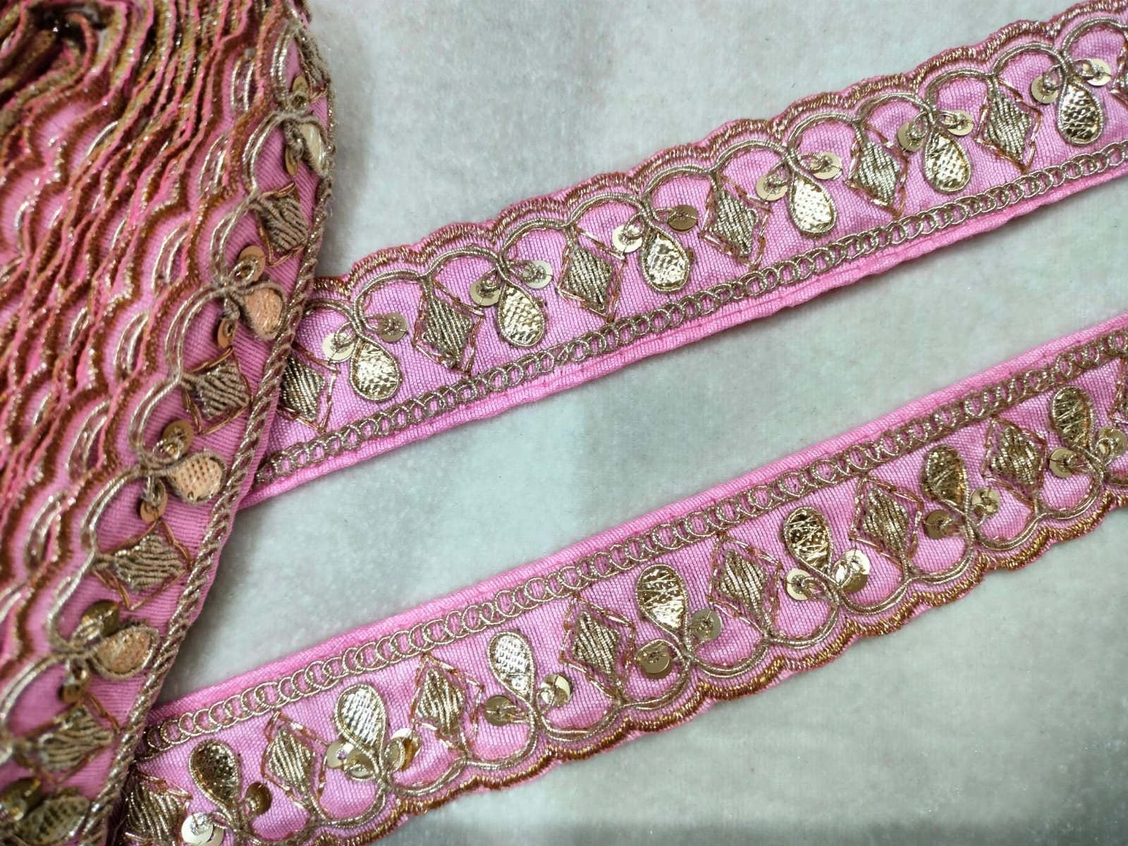 Light Pink Fancy Embellished Trim