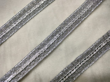 Silver Fancy Embellished Trim