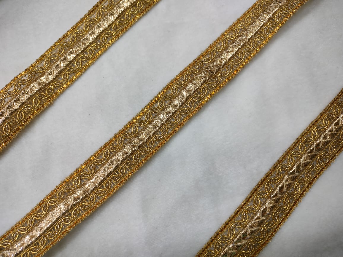 Golden Fancy Embellished Trim