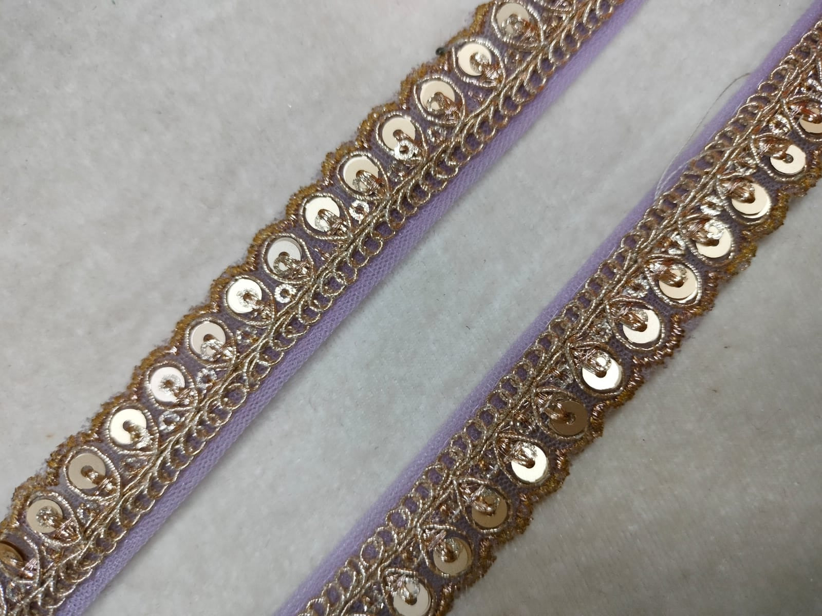 Lavender Fancy Embellished Trim