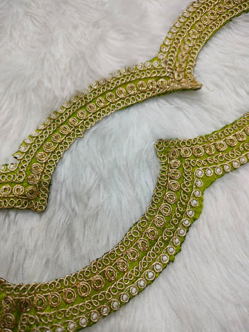 Green Fancy Embellished Trim