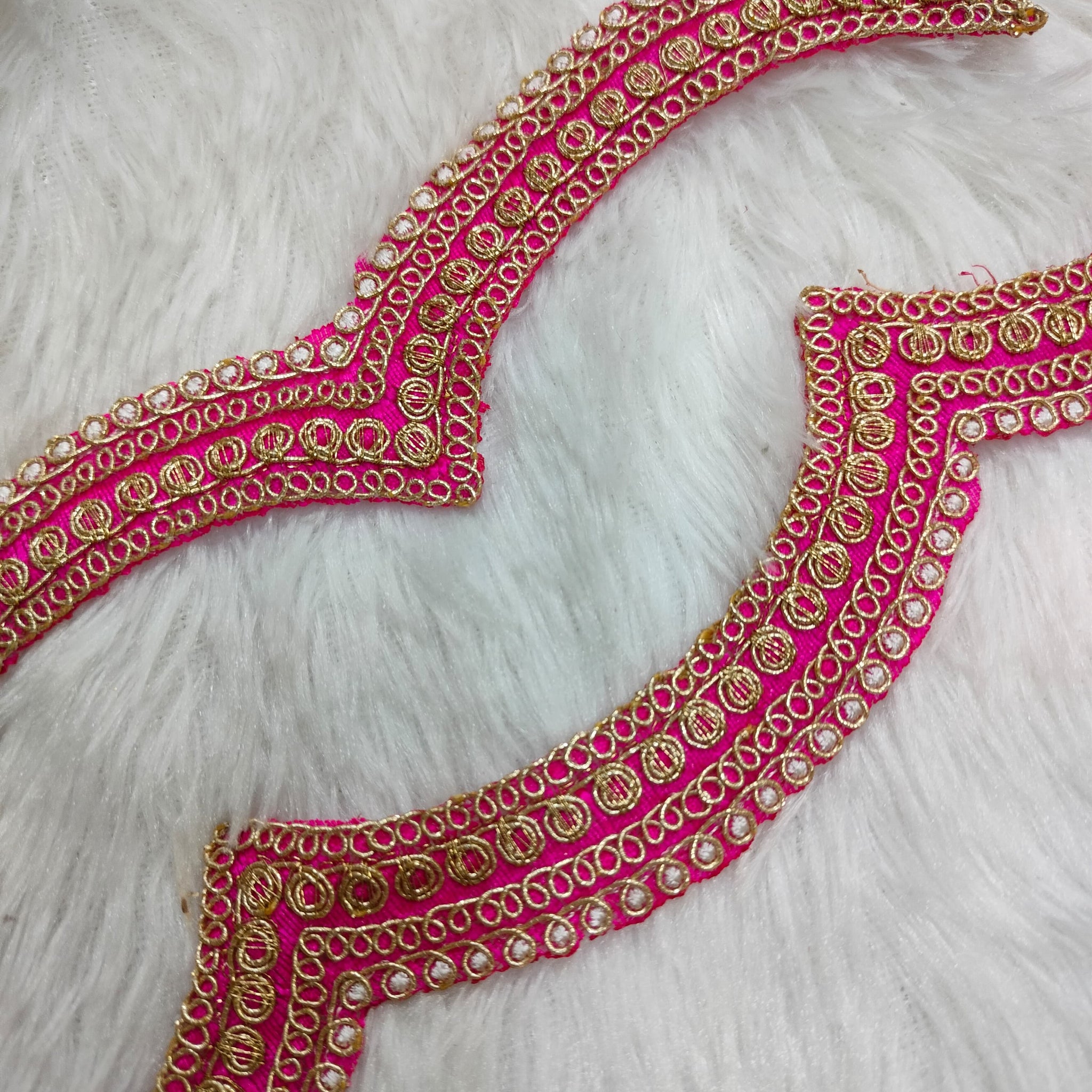 Pink Fancy Embellished Trim