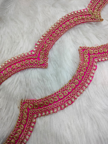 Pink Fancy Embellished Trim