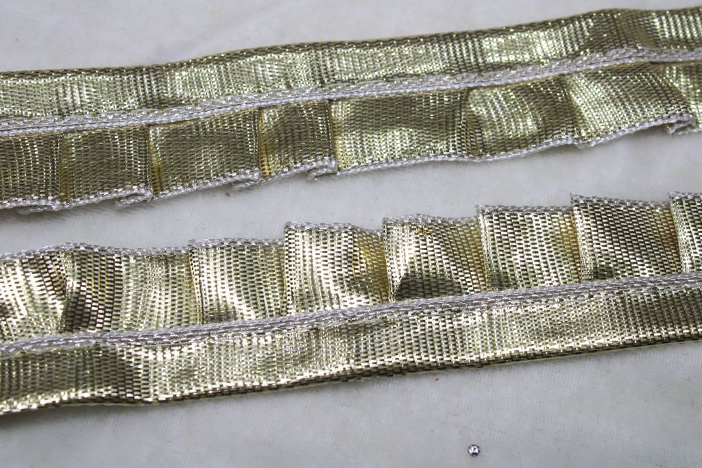 Light Gold Fancy Zari Trim