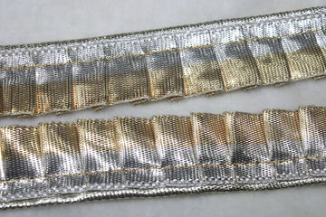 Silver And Gold Fancy Zari Trim