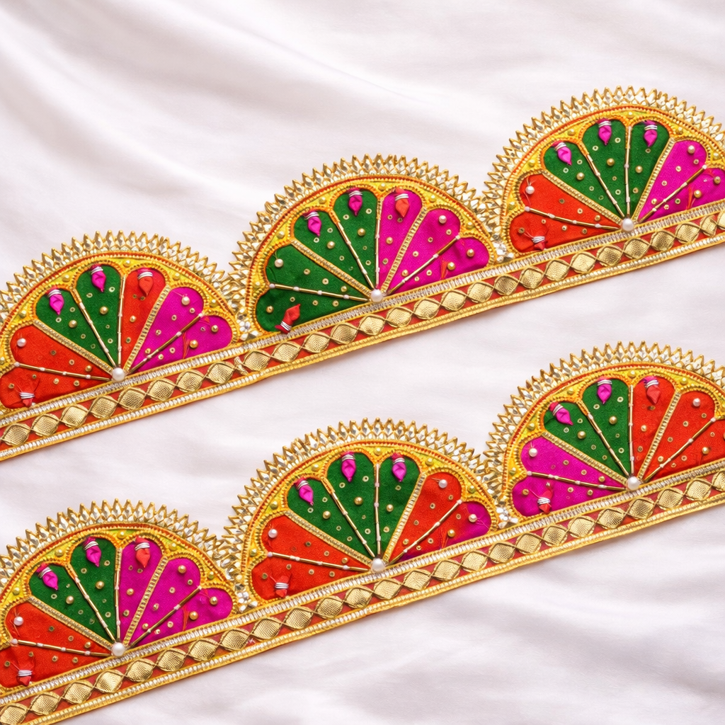 Traditional Multicolor Gota Trim