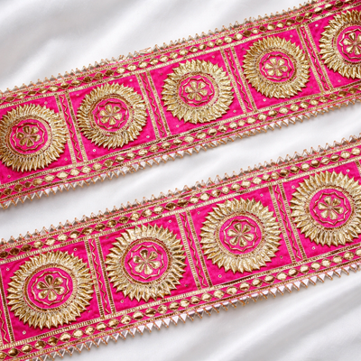 Pink Traditional Gota Patti Lace (3 Meter)