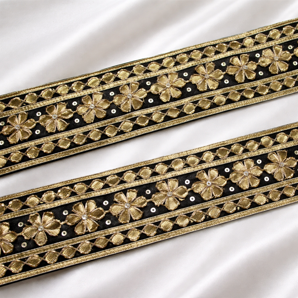 Handwork Floral Gota Trim