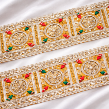 Multicolor Handcrafted Gota Trim