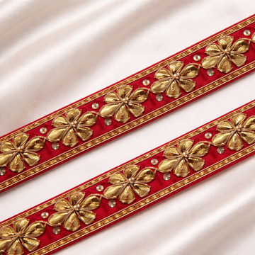 Floral Gota Patti Lace Border