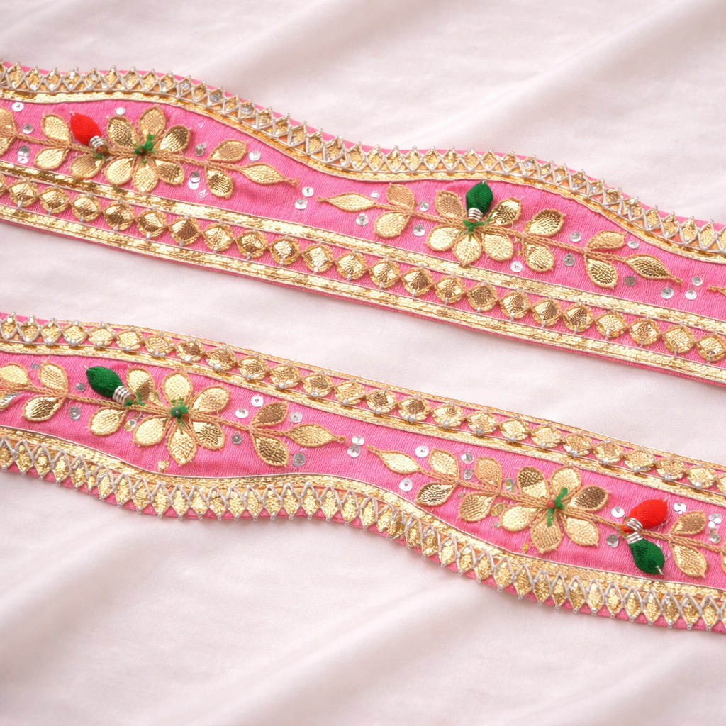 Multicolor Embroidered Gota Trim