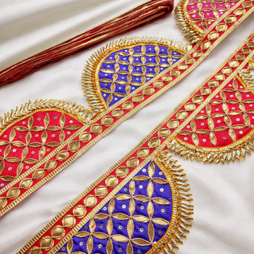 Multicolor Handcrafted Gota Work Lace