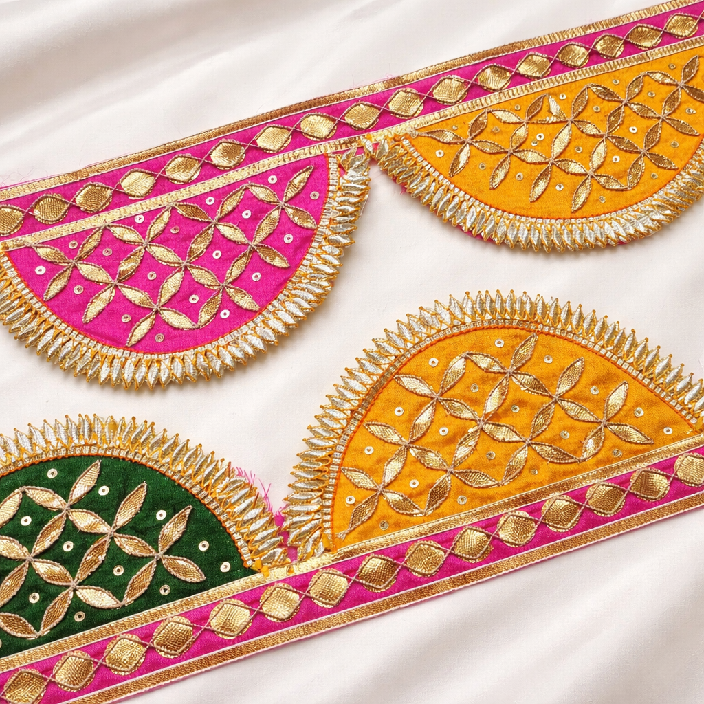 Multicolor Handcrafted Gota Work Lace