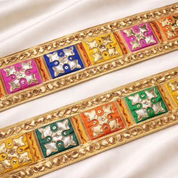 Multicolor Handcrafted Gota Lace