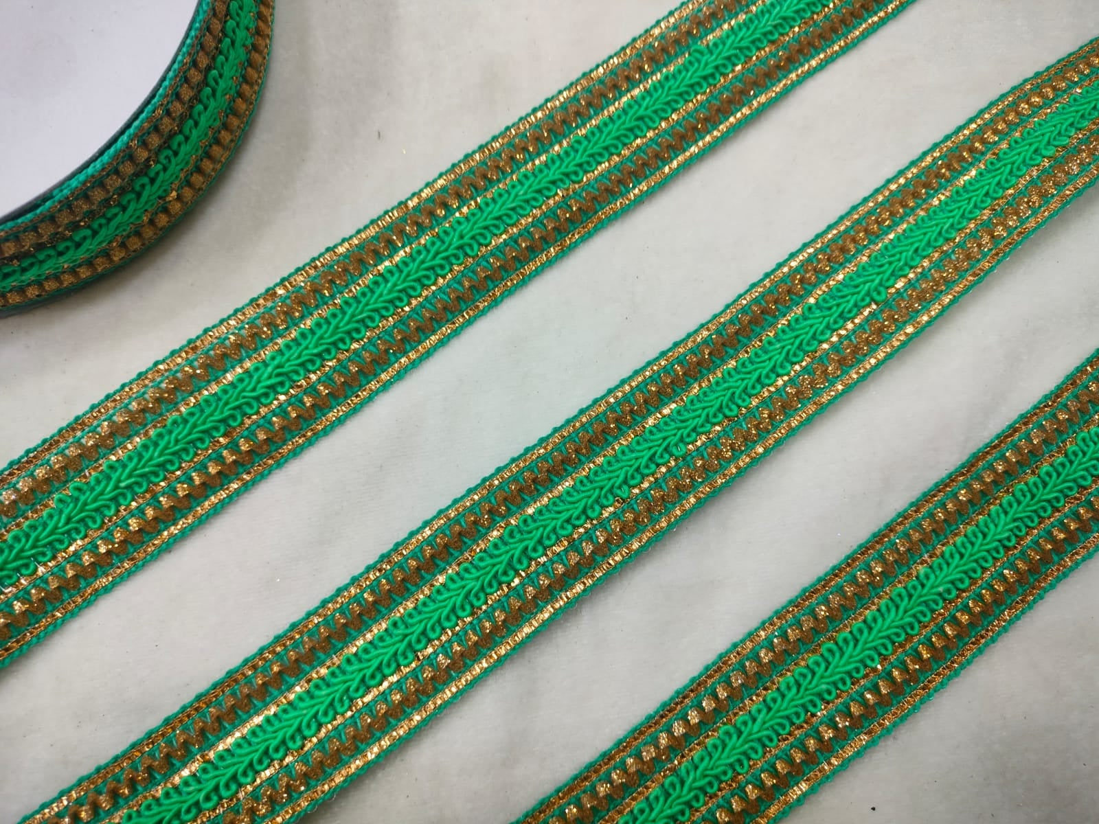 Green Fancy Zari Trim