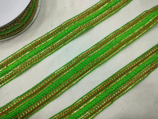 Light Green Fancy Zari Trim