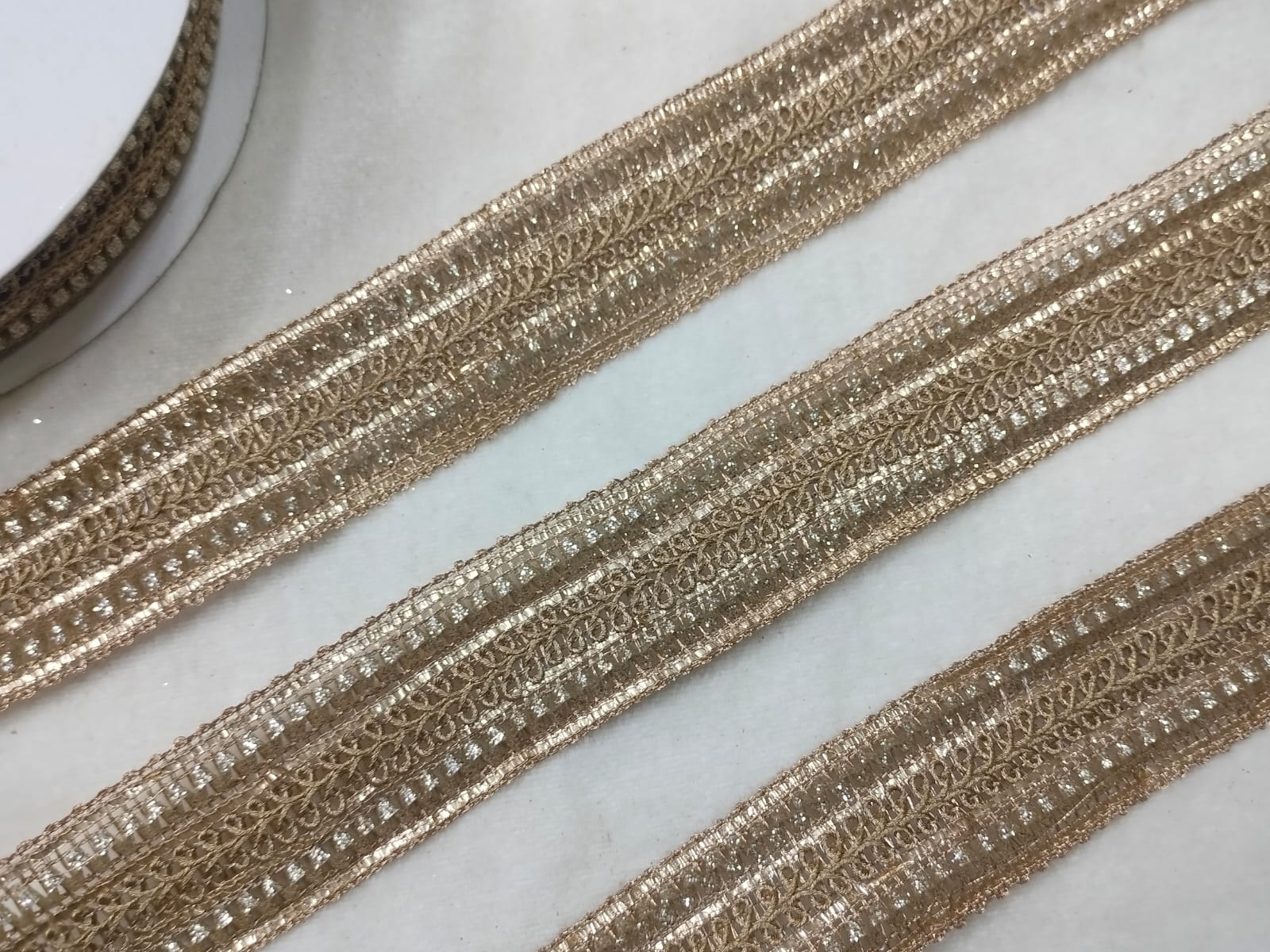 Light Gold Fancy Zari Trim