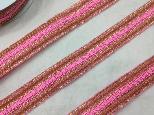 Pink Fancy Zari Trim