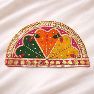 Handcrafted Gota Patti Decorative Patch Set (12 Pieces)