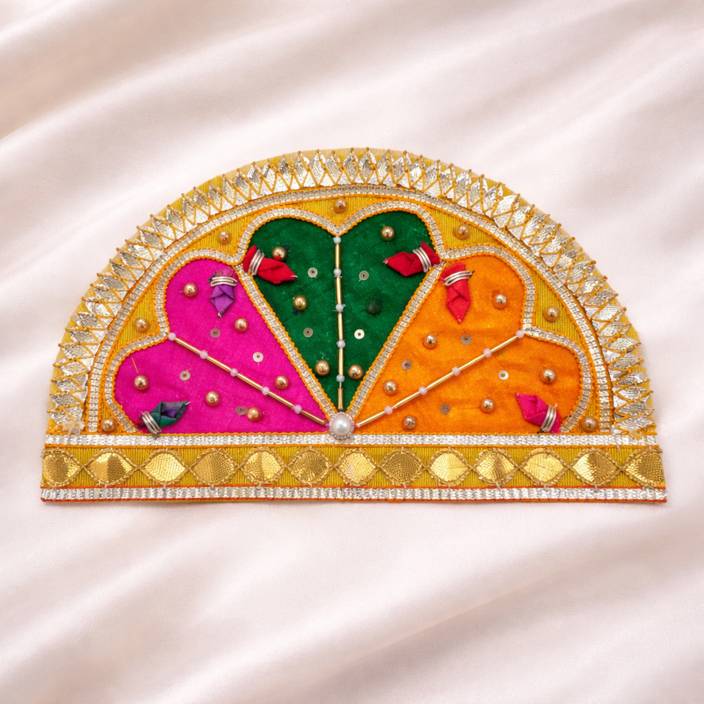 Handcrafted Gota Patti Decorative Patch Set (12 Pieces)