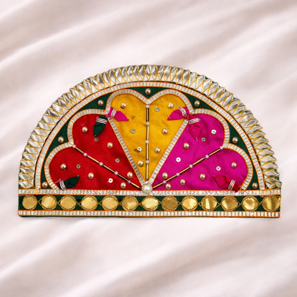 Handcrafted Gota Patti Decorative Patch Set (12 Pieces)